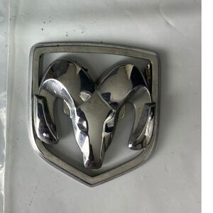 Dodge Ram Head Shield Emblem Badge Chrome